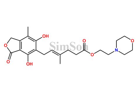 Mycophenolate Mofetil EP Impurity A | CAS No- 1322681-36-6 | Simson ...