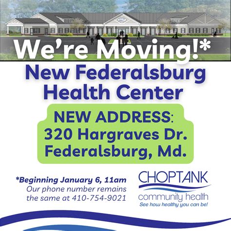 New Federalsburg Health Center to Open January 6, 2025 — Choptank ...