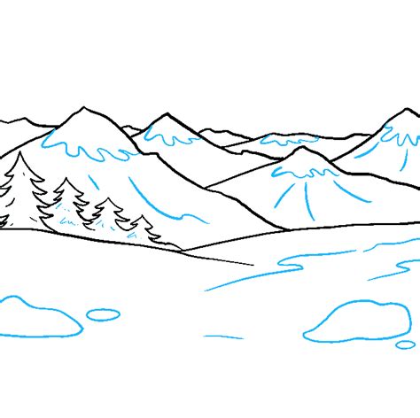 How to draw mountains really easy drawing tutorial - Artofit
