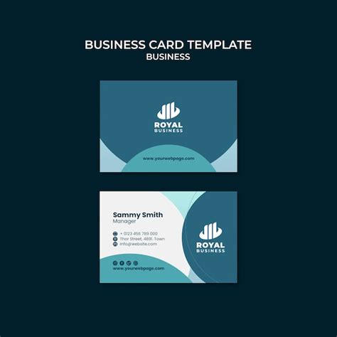 Flat design business template | Free PSD