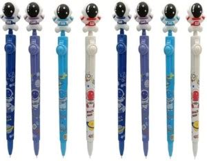 Gold Leaf Cute Cartoon Spaceman Gel Pen 360 Degree Rotation ...