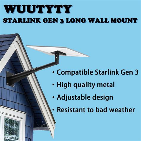 Wuutyty 26 Inch Starlink Gen 3 Long Wall Mount,Scalable India | Ubuy