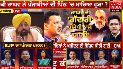 CM Maan on Raghav Chadha: बीजेपी की पंजाब के साथ बिल्कुल नहीं - Living ...