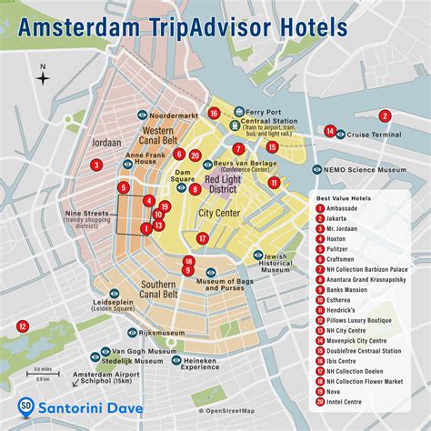 Map Of Amsterdam Hotels
