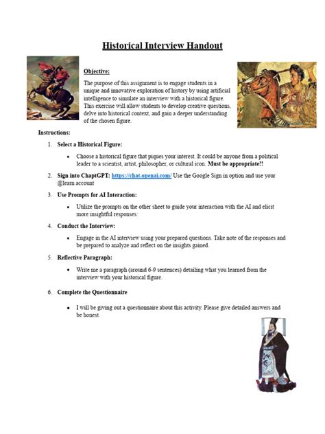 Historical Interview Worksheet 的图像结果