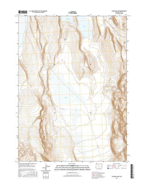 Coleman Lake Oregon - 24k Topo Map