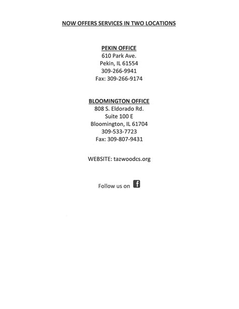 Tazwood Community Services — Village of Creve Coeur