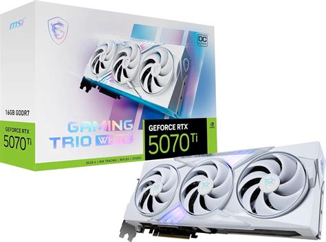 MSI NVIDIA GeForce RTX 5070 Ti 16G Gaming Trio OC White Carte Graphique ...