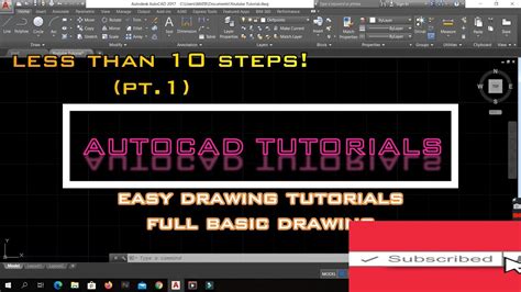 AutoCAD Basic Drawing Tutorial 的图像结果