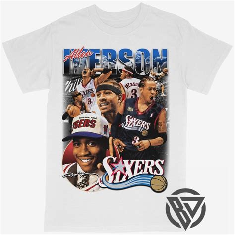 Allen Iverson Tee (V3) | Allen iverson, Basketball history, Basketball ...