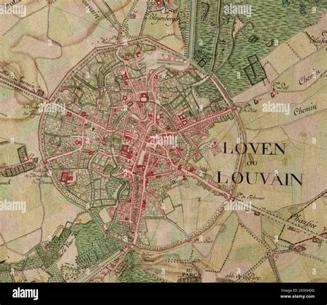Leuven map hi-res stock photography and images - Alamy