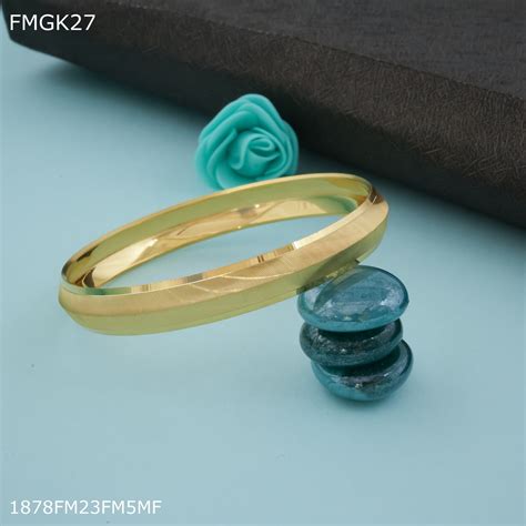 Freemen Shining Panjabi gold plated Kada - FMGK27 – Freemen®