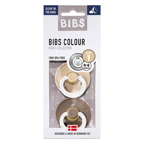 Bibs knupīši 2gb., 1.izm., (0-6 mēneši), Vanilla Glow/ Dark Oak Glow ...