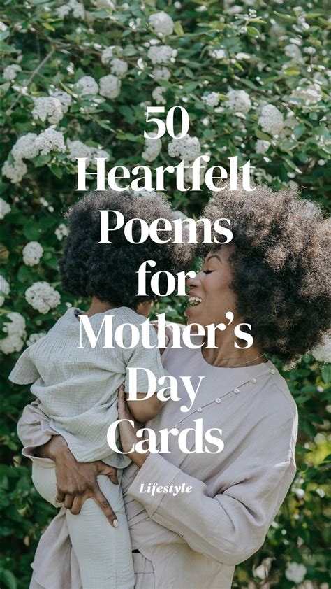 50 Poems for Mothers Day Cards to Make Her Smile | Mother poems ...