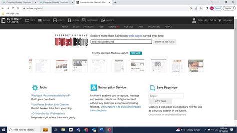 Image result for WayBackMachine Tutorial
