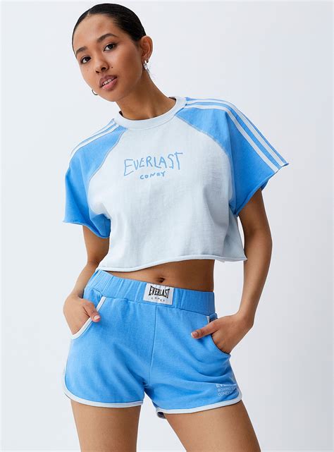 Coney Island Picnic - Everlast raglan tee (Women, Blue) | Raglan tee ...