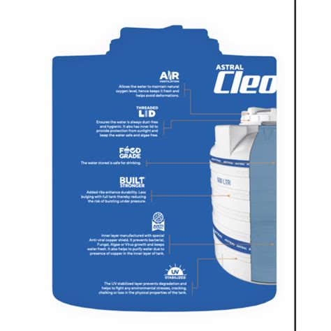 Astral Cleo 4 Layer Water Tank 1000 Litres - Better Home