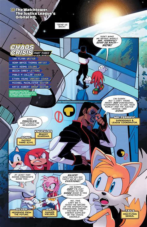 DC x Sonic: The Hedgehog #3 - Preview and Covers released by DC Comics