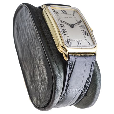 Concord for Shreve and Co. Yellow Gold Manual Wind Watch 1980's Art ...