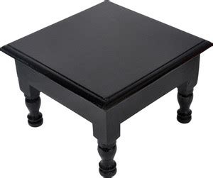 Lal Haveli Home Decor Wood Bajot Stool Table Wooden All Purpose Chowki ...