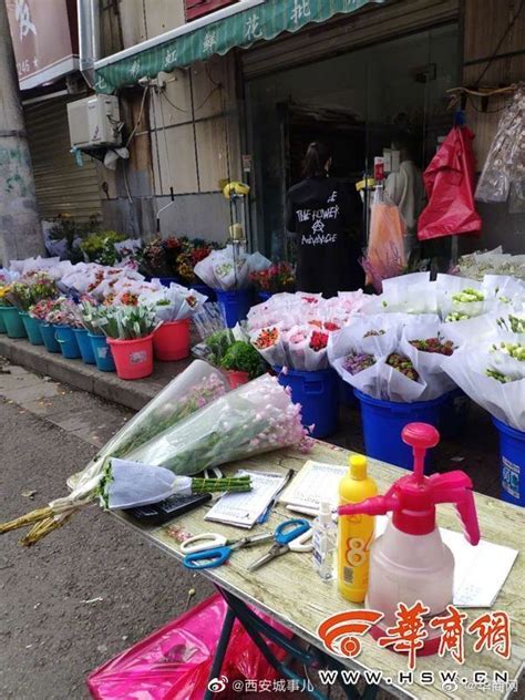 西安朱雀花卉市场开业 店家说开门后生意还可以