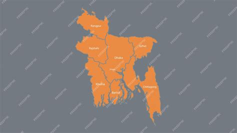 Modern Map of Bangladesh with Interactive Features Flat design Bangladesh outline map | Premium ... - online map of bangladesh