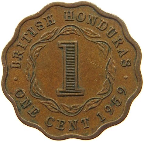 One Cent 1959, Coin from British Honduras - Online Coin Club