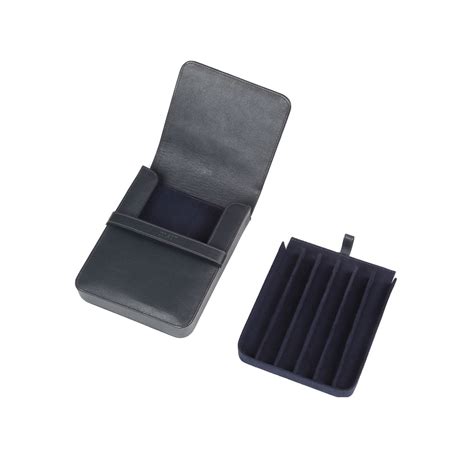 Elan Leather 6 Pen Holder - Blue – Makoba