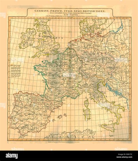 19th map europe hi-res stock photography and images - Alamy