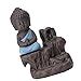 eCraftIndia Meditating Monk Buddha Smoke Backflow Cone Incense Holder ...