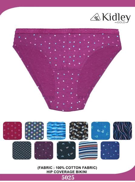 Women Hipster Cotton Fabric Hip Coverage Bikini Panties (5025)