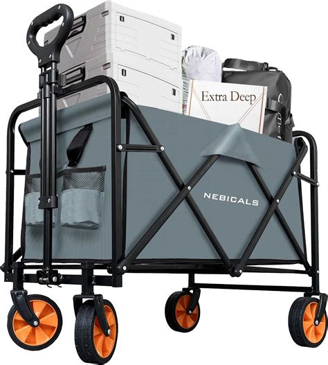 Amazon.com: Collapsible Folding Wagon Cart Foldable: Portable Utility ...