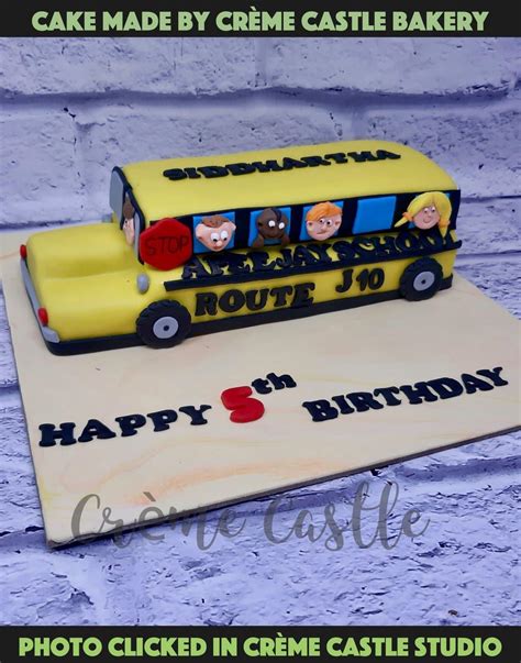 Cocomelon Bus Cake. Noida & Gurgaon – Creme Castle