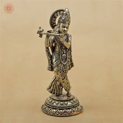 Brass Krishna Fine, 5" – Dharma Statues