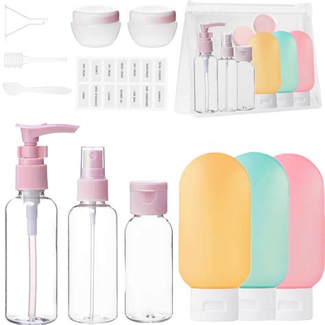 Travel Bottles for Toiletries - 13Pack Travel Toiletries - Leak Proof ...