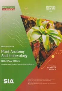 Plant Anatomy And Embryology (Botany Paper-III) B.Sc II-Year III-Sem ...