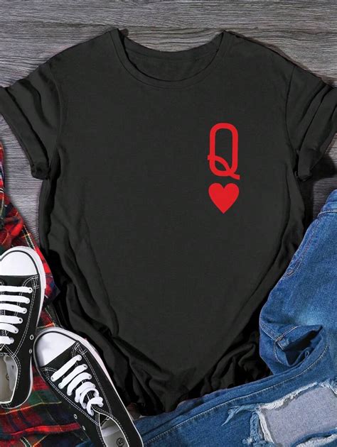 Calvaya Short Sleeve Plus Size Round Neck T-Shirt With Faith And Heart ...