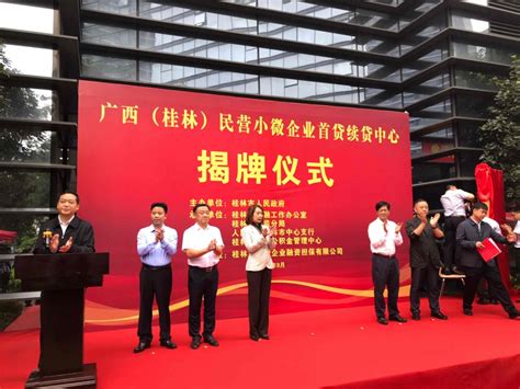 广西（桂林）民营小微企业首贷续贷中心揭牌成立 - 哔哩哔哩
