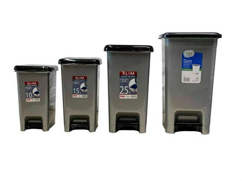 Dustbin with Pedal – 40 Liters Slim Garbage Bin – Beitzone