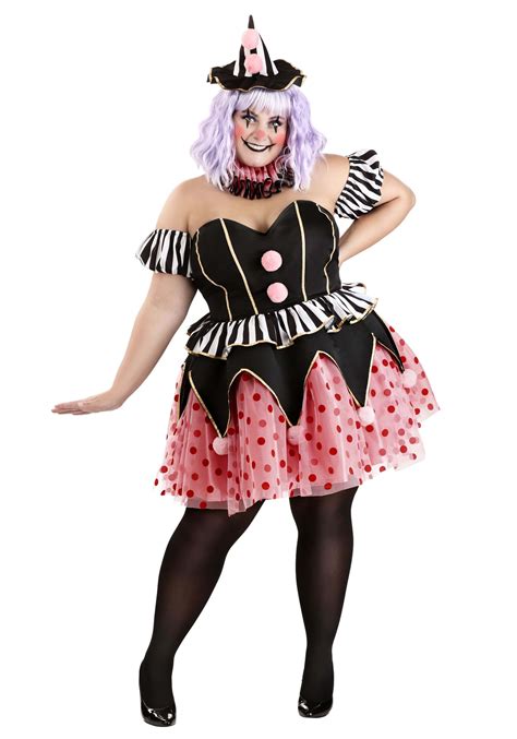 Women's Plus Size Cupcake Clown Costume | Adult Clown Costumes