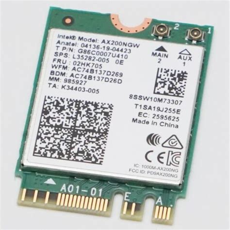 Intel WiFi 6 AX200NGW Wireless Card with 802.11ax & India | Ubuy