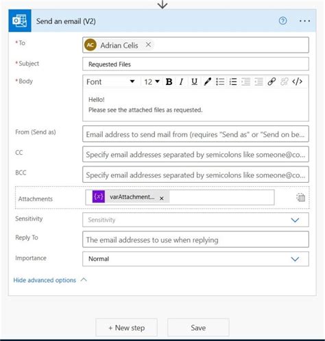 Image result for Power Automate Email Attachment Array