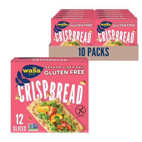 Wasa Gluten Free Sesame & Sea Salt Crispbread, 6.1 India | Ubuy