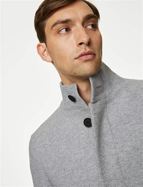 Buy Funnel Neck Coat at Marks & Spencer