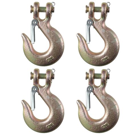 FEIYING 5/16 inch Clevis Slip Hook,Clevis Safety Hook with Safety Latch ...