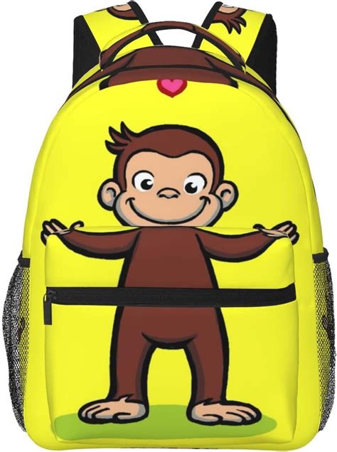 Curious George Backpack Lightweight School Travel Multifunctional ...