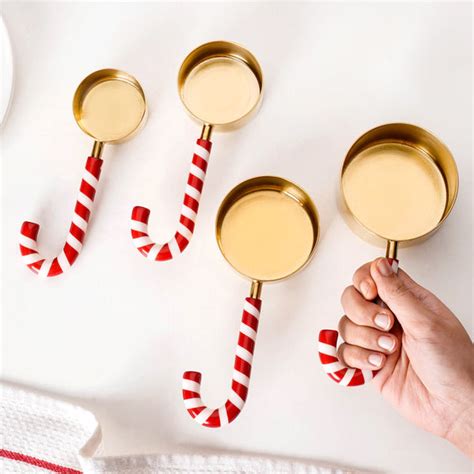 Set Of 4 Candy Stick Measuring Cups Gold Online - Premium Measuring Cup ...