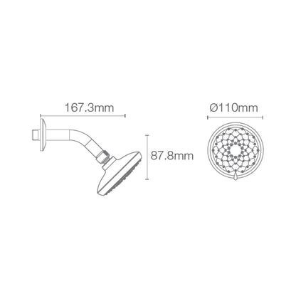 Kohler Multi Flow Overhead Showers Awaken 72425IN-CP - Chrome on Decure.in