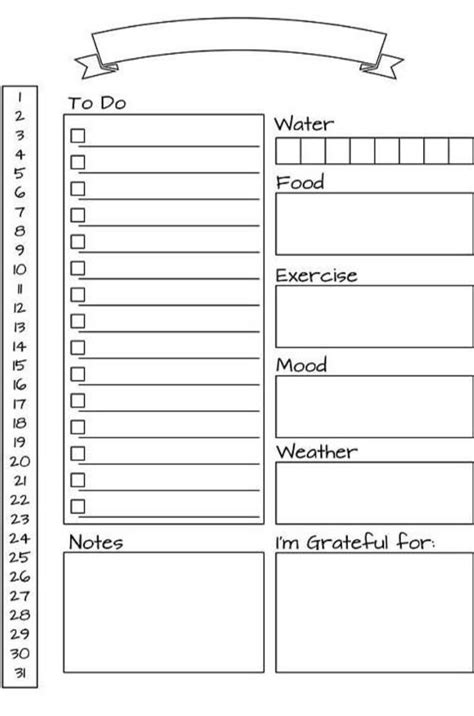 Image result for Planner Sample