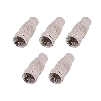 MX Male F Type Connector to RCA Female Connector for TV Cable Tight ...